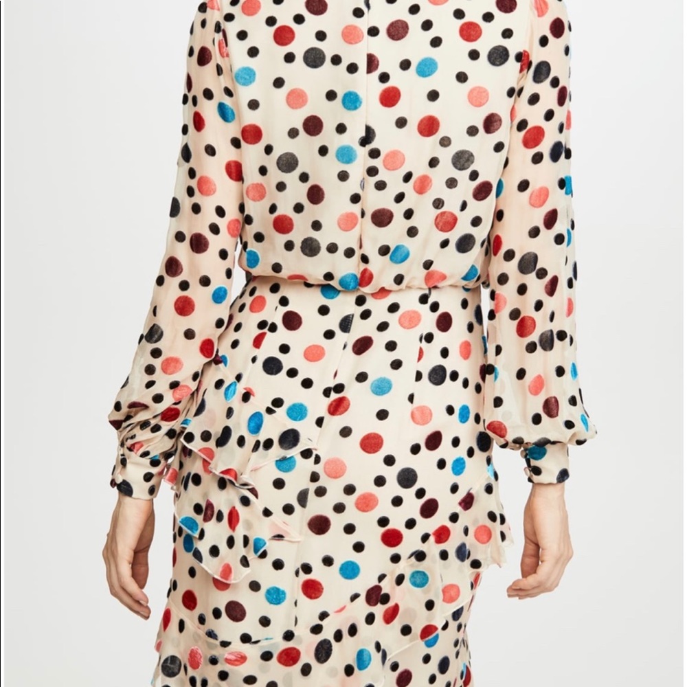 Saloni Isa bubble gum ruffled dress - Picture 6 of 6